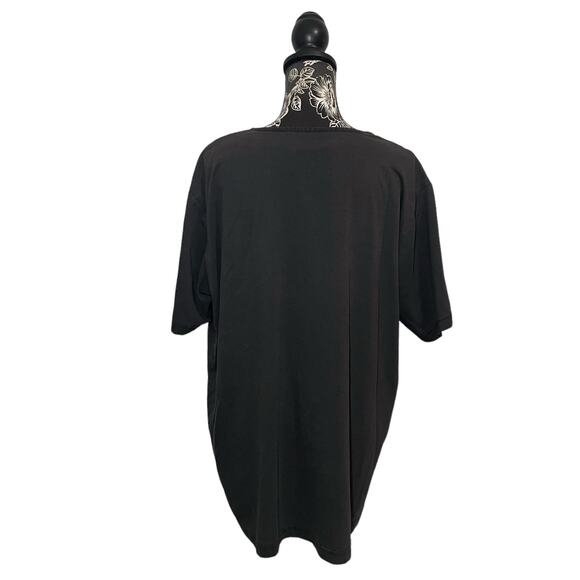 Vintage Delia Burke T-Shirt Leopard Cheetah Embroidered Applique Gray - Size 1X - Picture 10 of 11